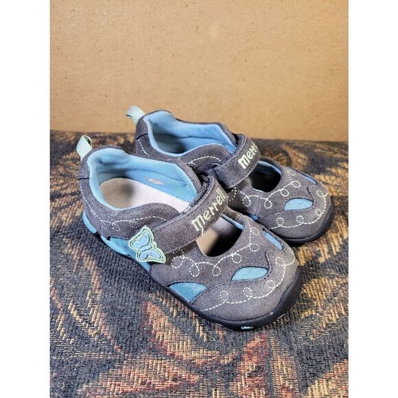 Merrell Girls Grey Mary Jane Slip-ons - Picture 2 of 7